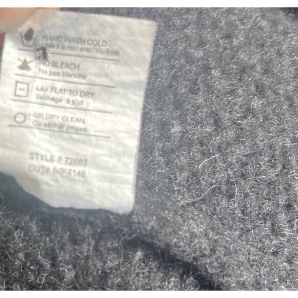 Vince Womens Open Front Cardigan Sweater Black Wool Blend Pockets Size XS - Picture 7 of 7